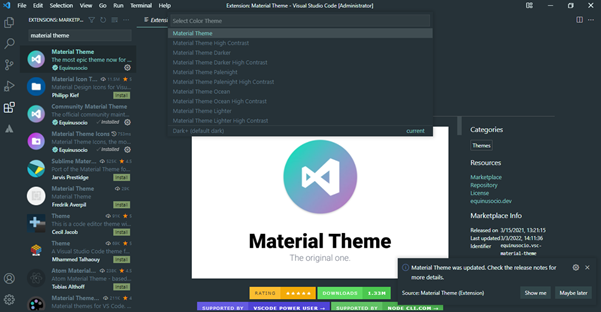 material theme extension