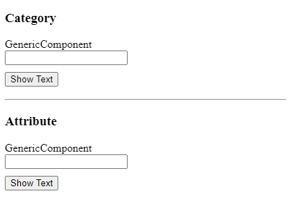 Using generic component